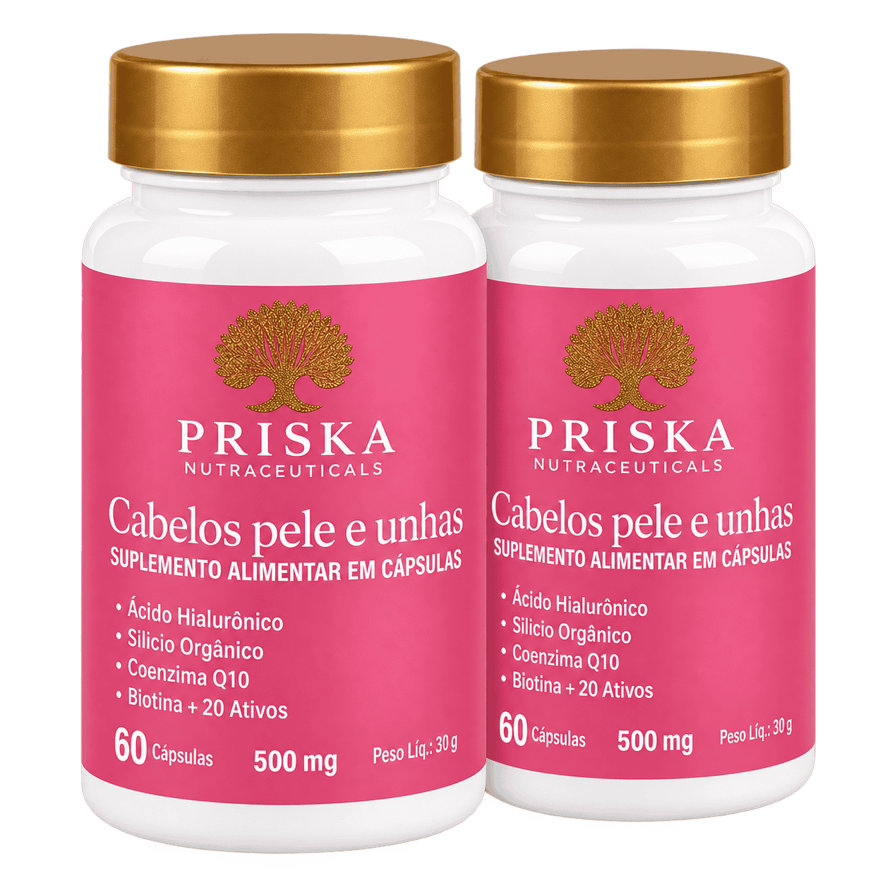 2 potes Priska Nutraceuticals